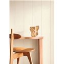 Streifentapete mit Chevron-Struktur und Leinenoptik in Hellbeige · Casamance Rayures 78081632