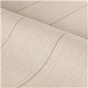 Wide stripe wallpaper with woven chevron and linen-look, sand beige · Casamance Rayures 78082038