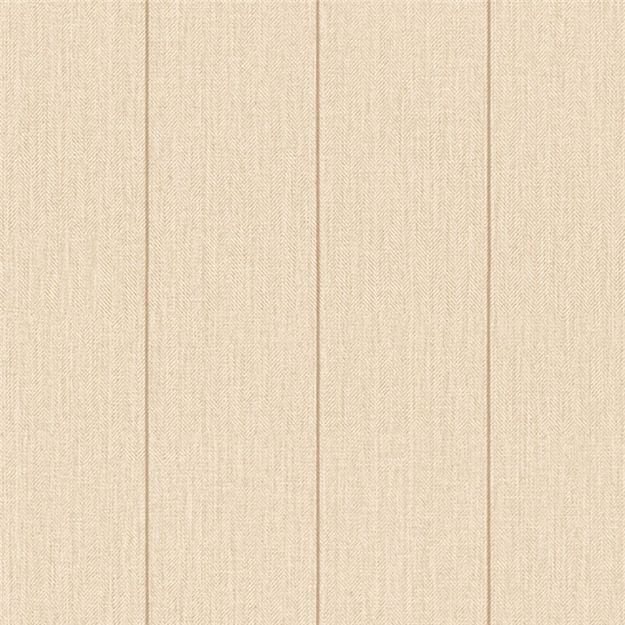 Chevron‑woven stripe wallpaper with a linen look in beige · Casamance Rayures 78082140