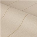 Papel pintado rayado microespiga efecto lino en beige · Casamance Rayures 78082140