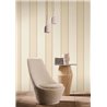Breite Streifen in Leinenoptik in Elfenbein und Beige · Casamance Rayures 78092446