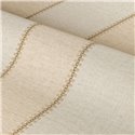 Papel pintado aspecto lino a rayas anchas en marfil y beige · Casamance Rayures 78092446