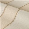 Breite Streifen in Leinenoptik in Elfenbein und Beige · Casamance Rayures 78092446