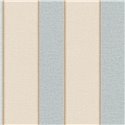 Papel pintado a rayas anchas con aspecto lino en beige y azul claro · Casamance Rayures 78092548