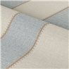 Papel pintado a rayas anchas con aspecto lino en beige y azul claro · Casamance Rayures 78092548