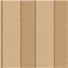 Papel pintado con aspecto de lino y rayas anchas camel y beige