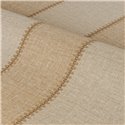 Tapete im Leinen-Look mit breiten Streifen in Camel und Beige · Casamance Rayures 78092650