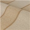 Papel pintado con aspecto de lino y rayas anchas camel y beige · Casamance Rayures 78092650