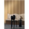 Papier peint à rayures aspect lin, larges bandes beige et miel · Casamance Rayures 78092752
