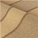 Streifentapete in Leinenoptik mit breiten Bahnen in Beige und Honig · Casamance Rayures 78092752