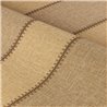 Papel pintado a rayas con aspecto de lino, franjas anchas beige y miel · Casamance Rayures 78092752