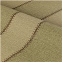 Breit gestreifte Tapete in Khaki und Beige mit Leinenoptik und Zickzackstich · Casamance Rayures 78092854