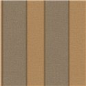 Papier peint à rayures, aspect lin chiné tabac et beige, effet surpiqué · Casamance Rayures 78092956