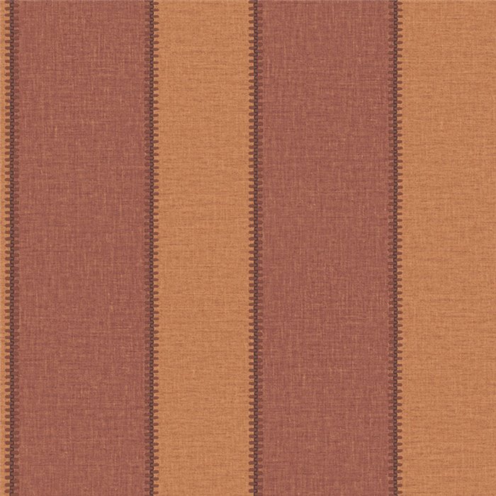 Rayure aspect lin avec faux surpiqûre, vieux rose et terre de Sienne · Casamance Rayures 78093058