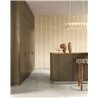 Fringed stripes on a raffia-effect ground, sand · Casamance Rayures 78103262