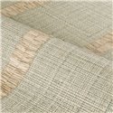 Papel pintado con efecto rafia y rayas desflecadas en verde opalino · Casamance Rayures 78103364