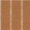 Raffia‑effect striped wallpaper in sienna with fringed bands · Casamance Rayures 78104078