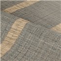 Raffia-effect wallpaper with fine fringed stripes in anthracite · Casamance Rayures 78104180