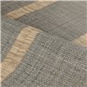 Tapete in Raffia-Optik mit feinen ausgefransten Streifen in Anthrazit · Casamance Rayures 78104180