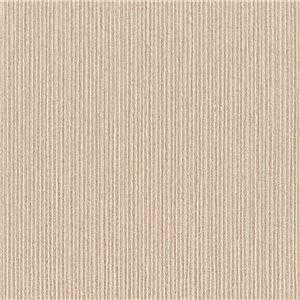 Tapete in Beige mit Fil-à-Fil-Streifung und Jute-Optik