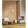 Papel pintado fil a fil de inspiración yute en tono avellana · Casamance Rayures 78114486