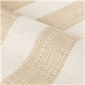 Papel pintado de rayas pintadas con efecto rafia en arena · Casamance Rayures 78124792