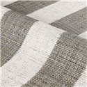 Tapete mit handgemalten Streifen und Raffia-Effekt in Anthrazit · Casamance Rayures 78124996