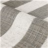 Tapete mit handgemalten Streifen und Raffia-Effekt in Anthrazit · Casamance Rayures 78124996
