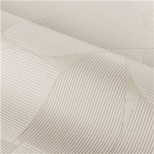 Geometric wallpaper beige cement effect with striated relief 2