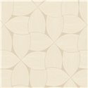 Geometric striated plaster‑effect wallpaper in greige · Casamance Striato 78130304