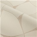 Papel pintado geométrico efecto estuco estriado grège · Casamance Striato 78130304