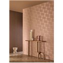 Curved petal geometric wallpaper nude high-end · Casamance Striato 78130406