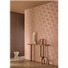 Curved petal geometric wallpaper nude high-end · Casamance Striato 78130406