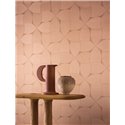 Curved petal geometric wallpaper nude high-end · Casamance Striato 78130406