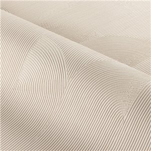Luxus-Tapete mit geometrischen Bögen in Elfenbein 2