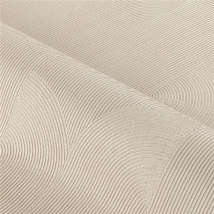 Papier peint effet enduit arches entrelacées grège · Casamance Striato 78140916