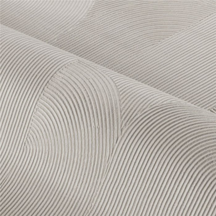 Papel pintado efecto yeso con arcos entrelazados gris plata · Casamance Striato 78141018