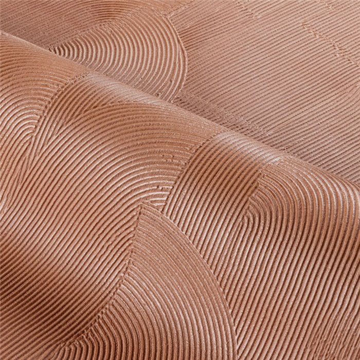 Terracotta plaster-effect wallpaper with interlacing arches · Casamance Striato 78141222