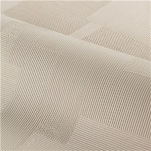 Ivory geometric plaster-effect wallpaper 2