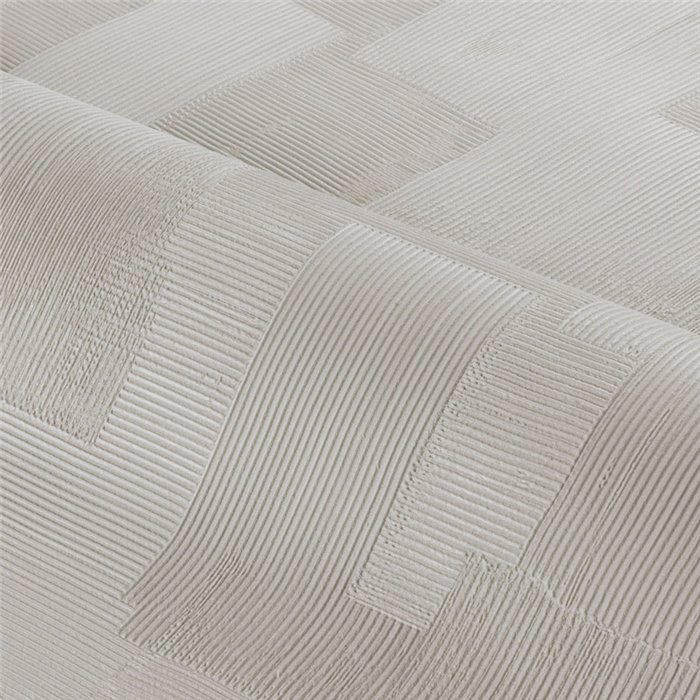High-end plaster‑effect wallpaper with linear block relief in beige · Casamance Striato 78151528