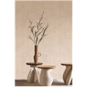 Textured plaster‑effect geometric wallpaper in warm beige · Casamance Striato 78151630