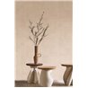 Textured plaster‑effect geometric wallpaper in warm beige · Casamance Striato 78151630