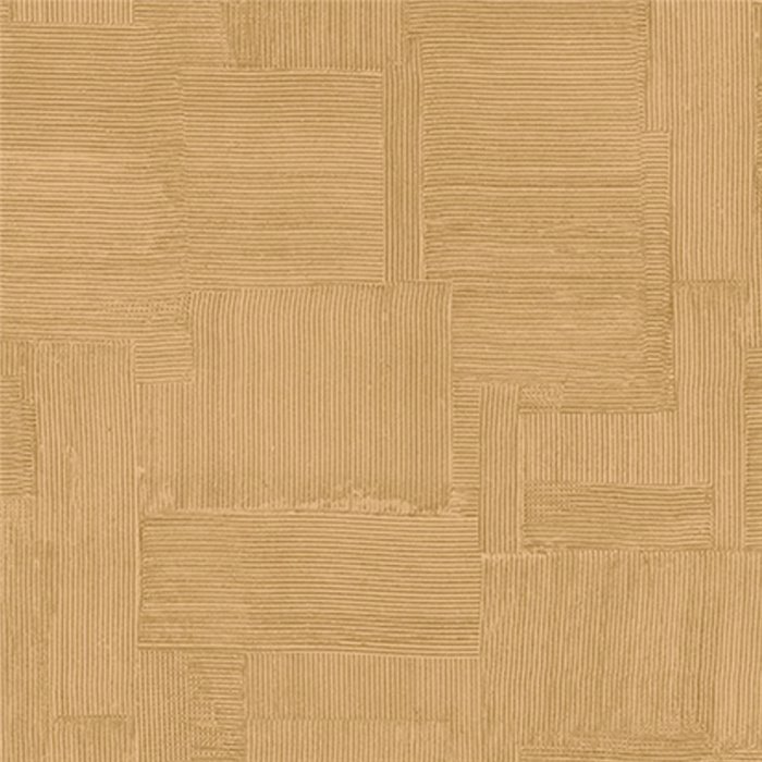 High-end geometric wallpaper with linear blocks in ochre · Casamance Striato 78151834