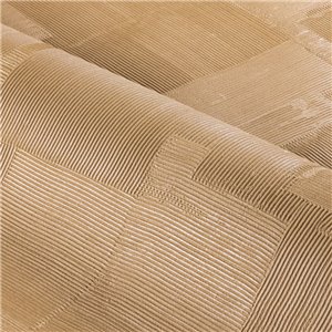 Hochwertige Tapete mit geometrischen Linienblöcken in Ocker 2