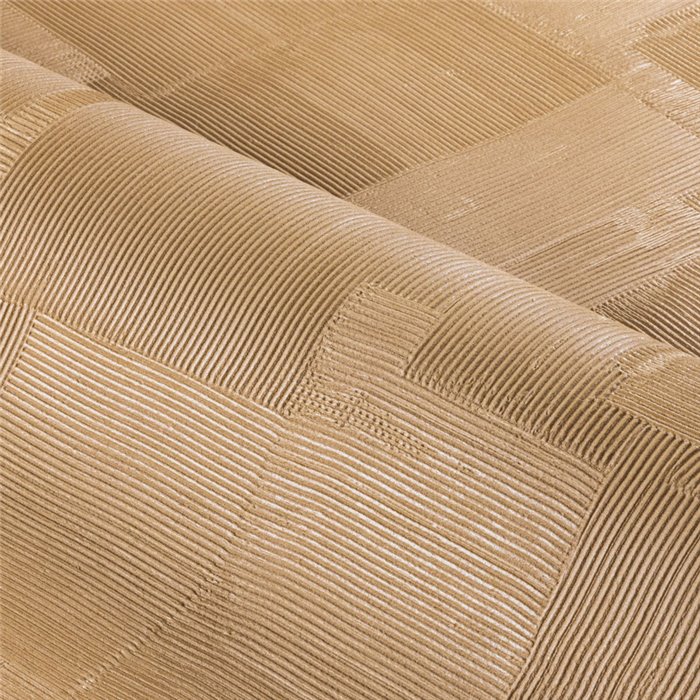Papel pintado de alta gama geométrico con bloques lineales ocre · Casamance Striato 78151834