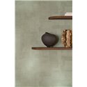 Geometric trowel-plaster effect wallpaper in sage green · Casamance Striato 78151936
