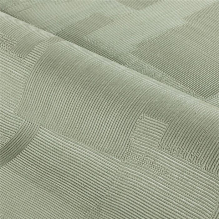 Papier peint effet enduit géométrique vert sauge · Casamance Striato 78151936