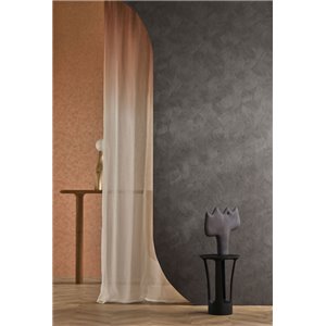 Papel pintado antracita efecto estuco con ondas entrelazadas 2