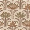 Wallpaper with modern palm trees and sisal effect