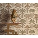 Papel pintado de palmeras efecto sisal moderno · Casamance Racines 78180100